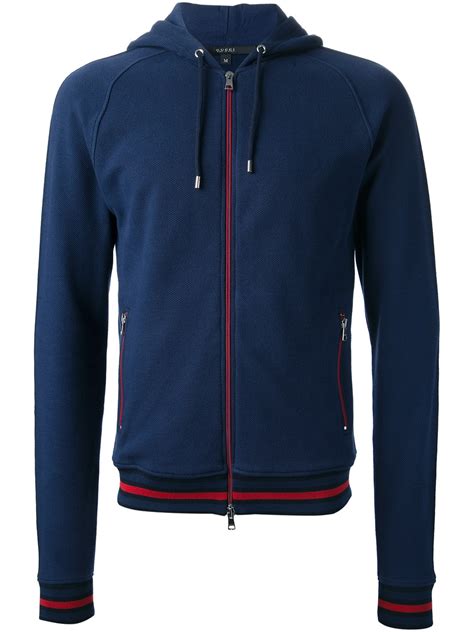 gucci blue and red zip up|Gucci Hoodies for Men .